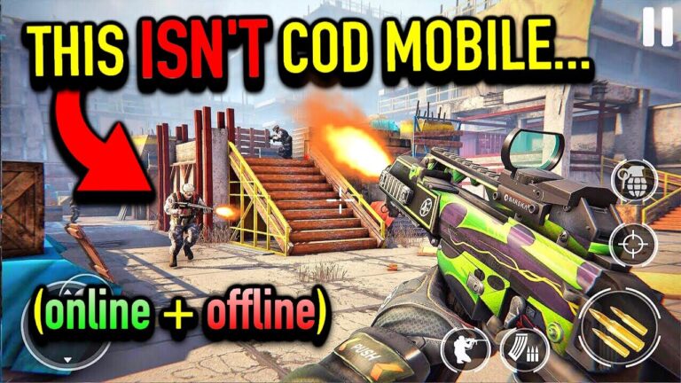 Top 10 BEST iOS/Android Games Games Like COD Mobile 2021! High Graphics! [Offline + Online]