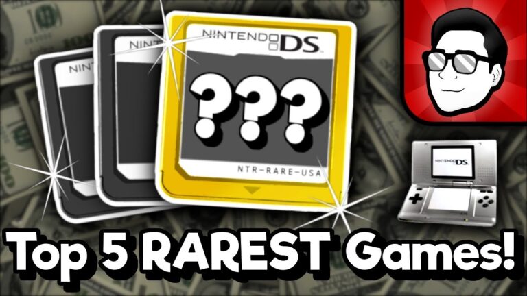 Top 5 RAREST Nintendo DS Games! | Nintendrew
