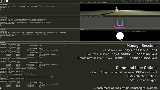 Watch video about Nsight Systems command line feature spotlight